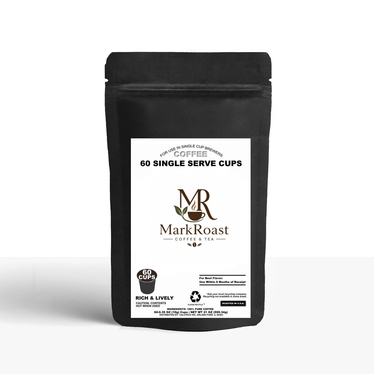 60 Pack Single Serve Coffee Capsules