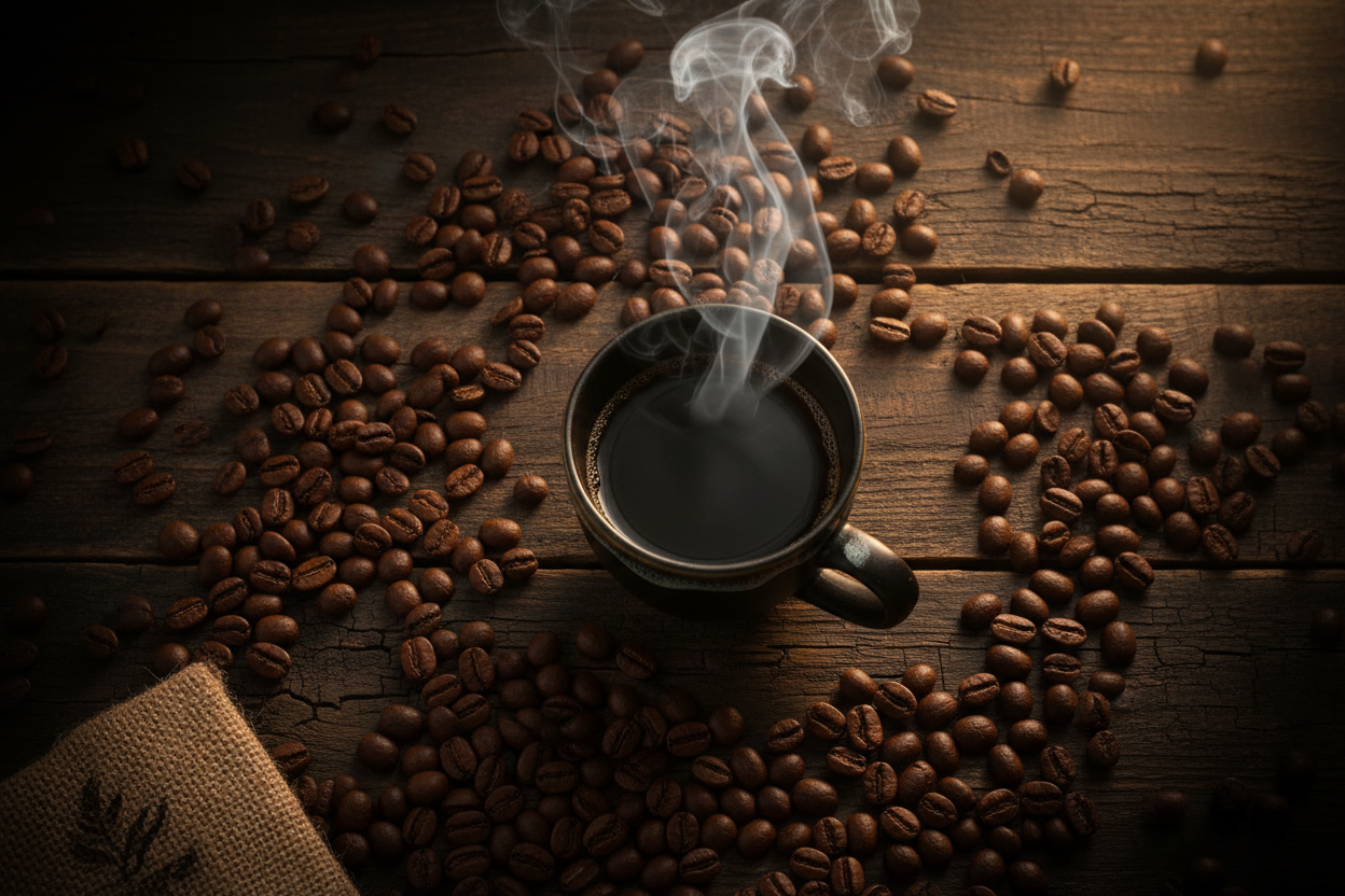 Coffee Banner for Mark's Roast